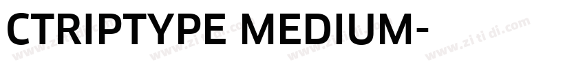 CTRIPTYPE MEDIUM字体转换 CTRIPTYPE MEDIUM字体转换